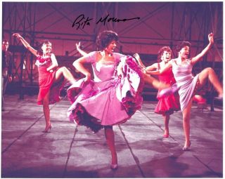 Rita Moreno Signed West Side Story 8x10 W/ Best Supporting Actress Dance