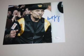 Rocky Burt Young " Paulie " Signed 8x10 Photo " Rocky Balboa " Cigar Stallone Jsa