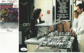 Seinfeld Soup Nazi Autographed 8x10 Photo With Elaine On Line Jsa Certified