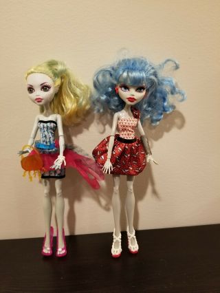 Monster High Dolls.  Dot Dead Gorgeous Lagoona Blue And Ghoulia Yelps