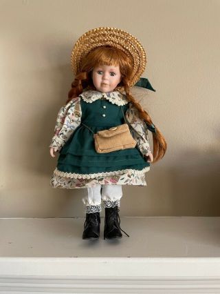 Limited Edition Kindred Spirits Anne Of Green Gables,  12 " Porcelain Doll