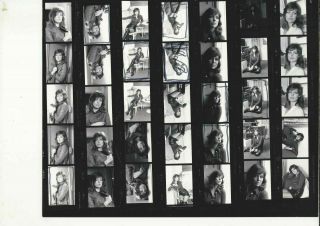 Fiona Lewis Vintage 10x8 Contact Sheet Tony Rios Stamped Sexy Boots