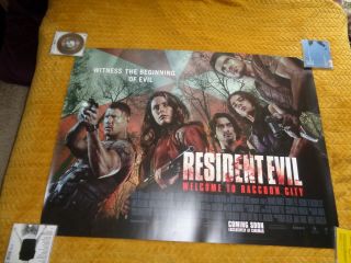 Resident Evil Well Come To Raccoon City [ Cinema Quad Poster Double Sided ]