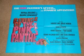 Revenge Of The Pink Panther (1978) - Uk Quad Poster In Ex.