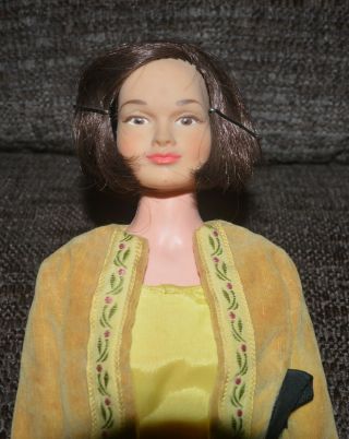 Vintage 1963 Remco Judy Littlechap 13 " Doll In Yellow Outfit