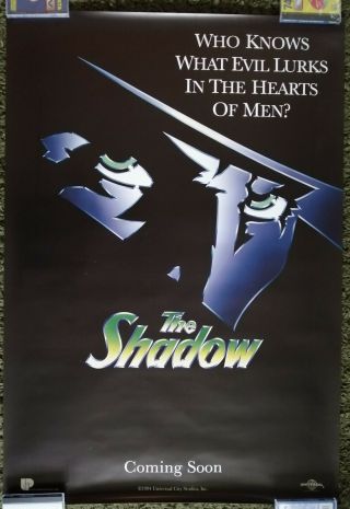 The Shadow (1994) One 1 Sheet Movie Poster Alec Baldwin Russell Mulcahy