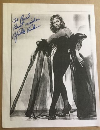 Yvette Vickers Hand Signed Autographed 8 X 11 Print W/coa