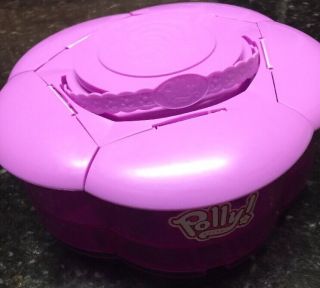 Polly Pocket - Origin Products - 2004 - Flower Storage Case - - 9 1/4 " Pink