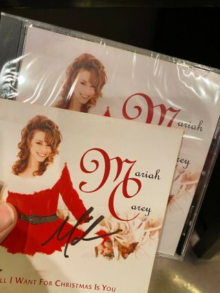 Auto Mariah Carey All I Want For Christmas - Rare,  Signed & In - Hand