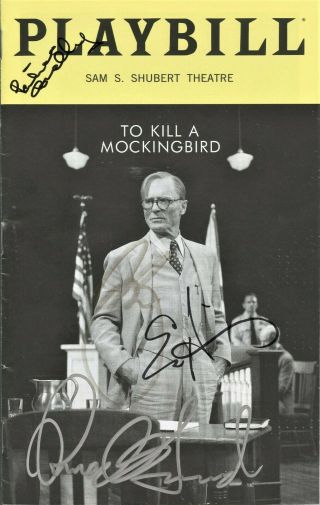 To Kill A Mockingbird Cast Signed Playbill