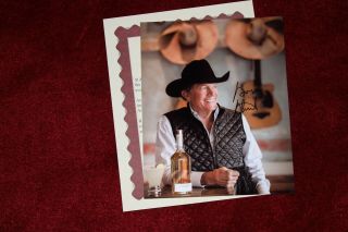 George Strait Photograph Handsigned 8 X 10,  With