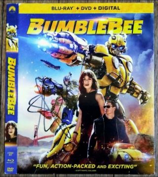 Wwe John Cena Autographed Bumblebee Blu Ray Slipcover Jacket - Transformers
