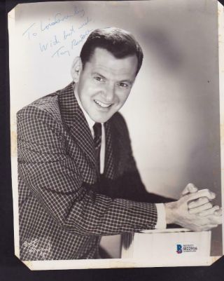 Tony Randall (d.  2004) Signed 8x10 Photograph Autographed Actor Odd Couple Bas
