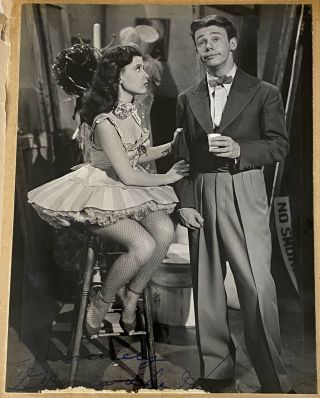 Vintage Actress Gloria Dehaven Signed Photo “broadway Rhythm”with Kenny Bowers
