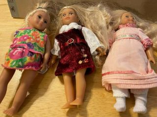 American Girl Dolls Set Of 3 6 "