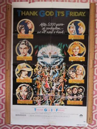 Thank God Its Friday Us One Sheet Poster Terri Nunn Donna Summer 1978