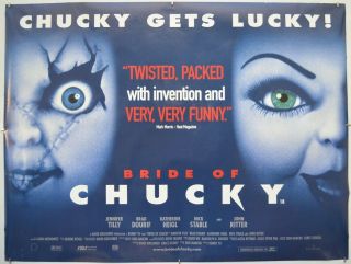 Bride Of Chucky (1999) Cinema Quad Movie Poster - Katherine Heigl
