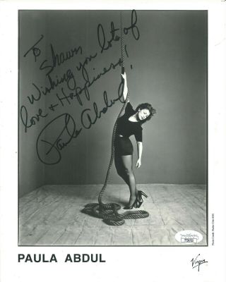 Paula Abdul James Spence Jsa Classic Signed Autographed Photo