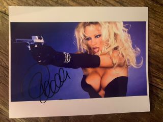 Pamela Anderson,  Hand Signed 8.  5x11 Photograph.  Baywatch Rare Hot