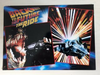 Rare Vintage Universal Studios Back To The Future Ride Postcard C1993 Vgc