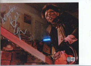 Bam Box Bob Elmore Autograph 8x10 Texas Chainsaw Massacre Leatherface Beckett