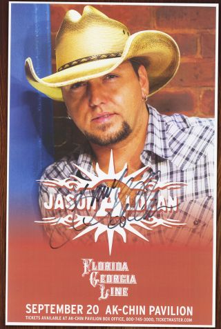 Jason Aldean Autographed Concert Poster