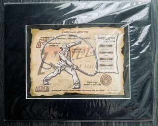 Indiana Jones Character Key Acme Archives Le Lucasfilm Summit Art Print 124/300