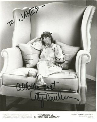 Lily Tomlin - Signed 8x10 To James - Photo - Funny Lady Of Tv And The Movies -