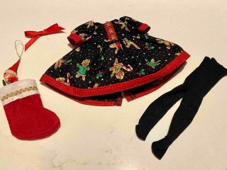 Christmas Gingerbread Dress Outfit 10 " Robert Tonner Anne Estelle Doll,  Ex