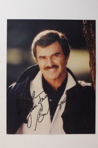 Burt Reynolds (1936 - 2018) (smokey And The Bandit Hooper) Autograph 8 X 10 Photo