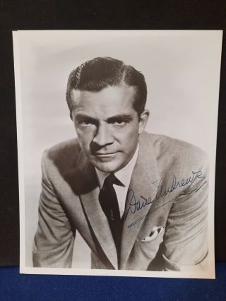 Dana Andrews Signed Ttm 8×10 Photo Legendary Actor The Best Years Of Our Lives