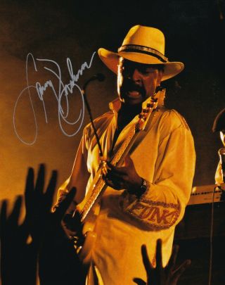 Larry Graham Of Sly The Family Stone Real Signed Photo 3 Central Station