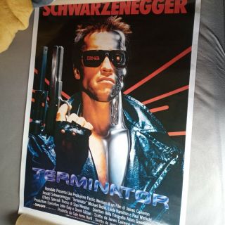 Worldwide Film Posters,  " Terminator " Rolled,  Vgc,  Length 100cmx70cm Wide