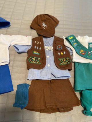 Girl Scouts Daisy,  Brownie,  Junior Outfits.  18”inch Doll - fits American Girl 3