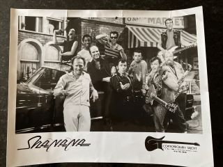 Sha Na Na Photo 8x10 B&w,  Signed By 5 Of The Group,  Incl Bowzer