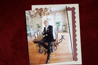 Rod Stewart Color Photograph Handsigned 8 X 10,  With