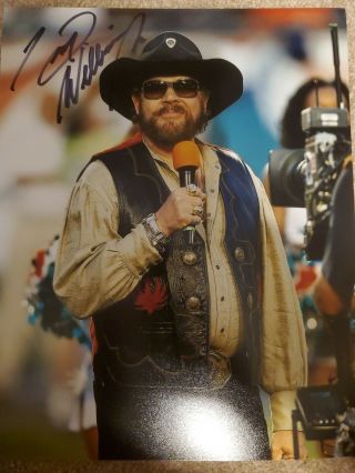 Hank Williams Jr.  Signed 8 X 10 Photo Country Legend Autographed