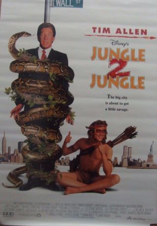 Tim Allen Jungle 2 Jungle (1997) Rolled Us One Sheet Movie Poster