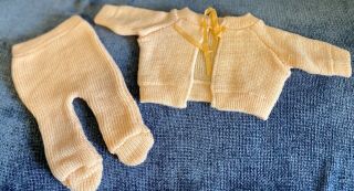 Vintage Cotton Outfit For French / German Bisque Doll,  Toddler