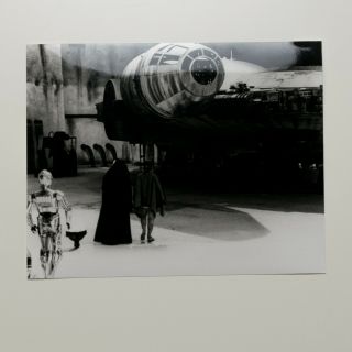 9.  25x7.  25 Inch Press Photo 1977 Star Wars Millennium Falcon