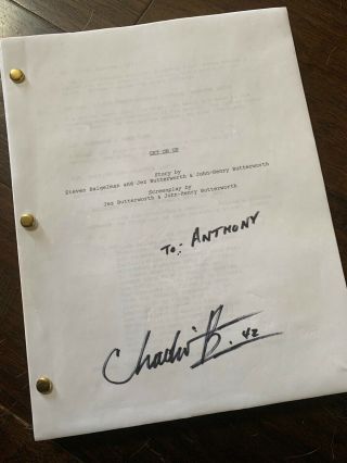 Chadwick Boseman Autographed Get On Up Script