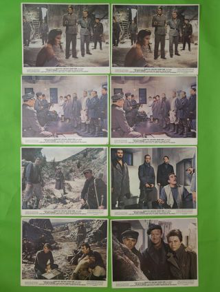 8 Uk Lobby Cards 8x10 The Guns Of Navarone 1961 Gregory Peck David Niven