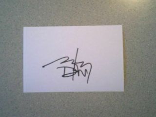 Johnny Depp Signed 4x6 Index Card Autograph - Nightmare On Elm Street