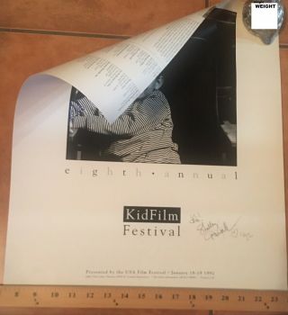 Shelley Duvall Autographed Poster Kidfilm Festival 1992 Faerie Tale Theatre
