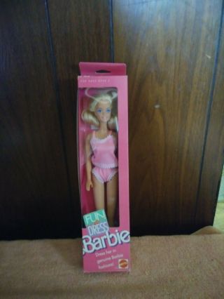 1989 Mattel Fun To Dress Barbie Doll