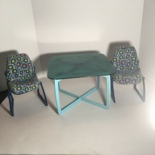 Vintage Mattel Barbie 1977 Dream House Dining Table And 2 Chairs