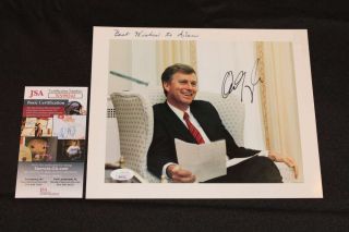 Dan Quayle Signed 8x10 Photo Personalized Vice President Auto Jsa Jb655