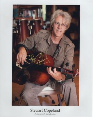 Stewart Copeland Of Rock Band The Police - Autographed 8x10 Photo
