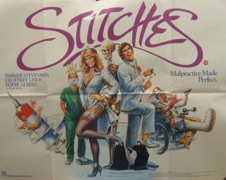Parker Stevenson Stitches (1985) Uk Quad Movie Poster