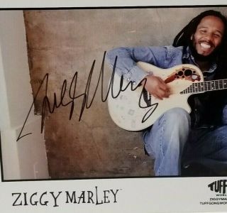 Ziggy Marley Reggae Singe Signed 8x10 Authentic Color Photo Bcbba72
